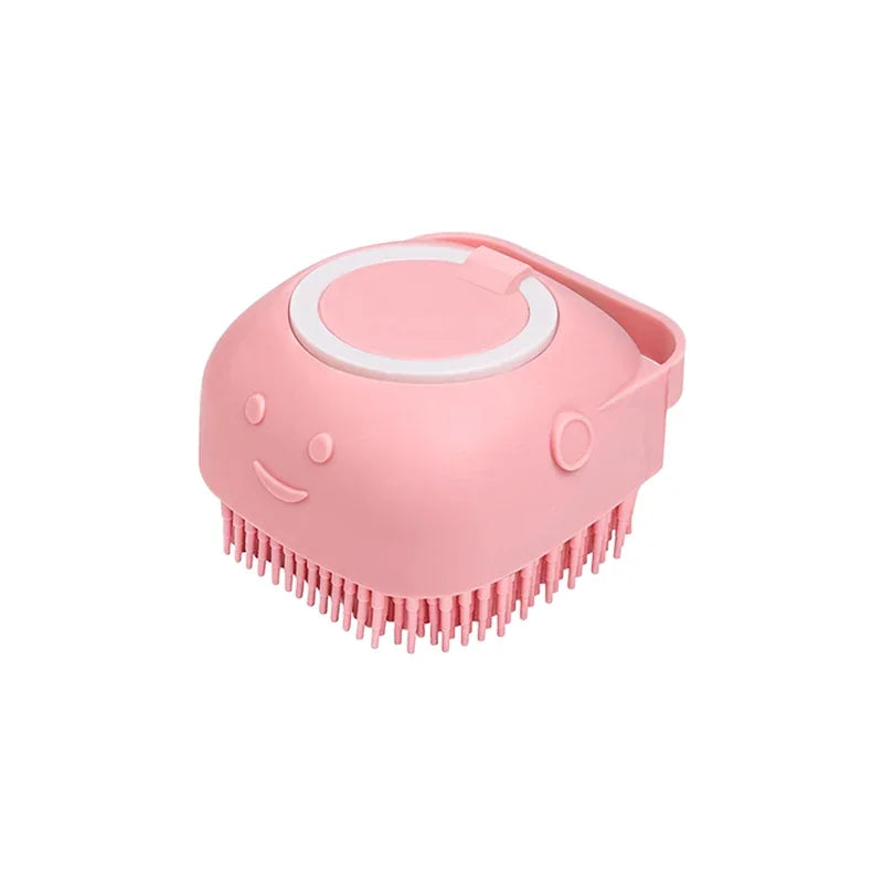 Ultimate Dog Bathing Brush: Spa-Quality Massage & Shampoo Dispenser for Pups and Kitties!