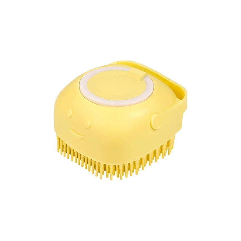 Ultimate Dog Bathing Brush: Spa-Quality Massage & Shampoo Dispenser for Pups and Kitties!